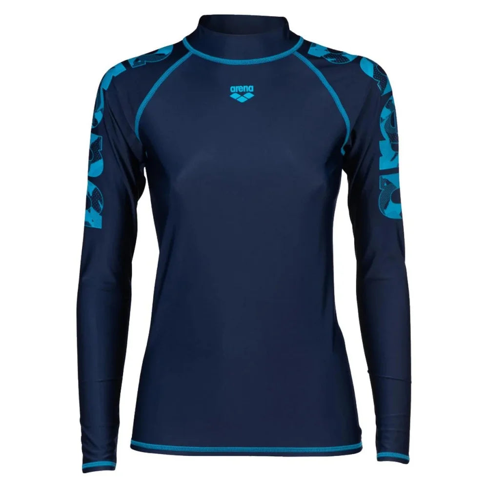 Women Swimsuit Swimming T-shirt Beach UV Protection Swimwear Rash Guard Long Sleeve Surfing Diving Swimsuit Surf Rash guard