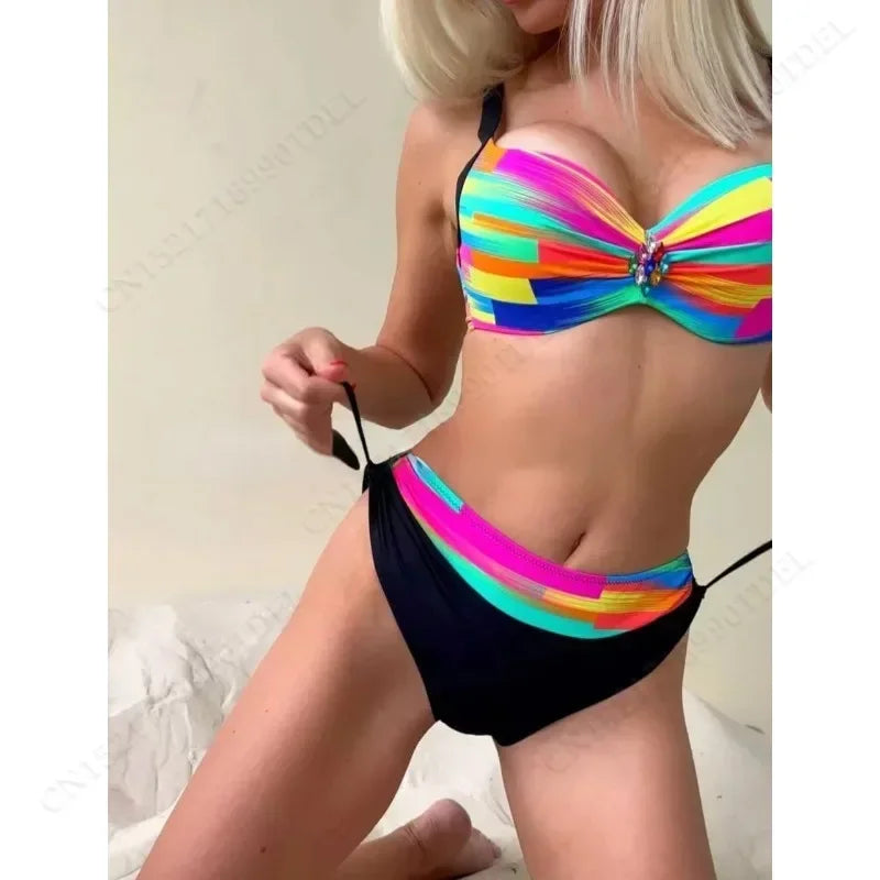 Bikinis Swimsuits Women's Swimwear Push Up Female Beach Swimming Wear Bathing Suits Brazilian Bikini Set Pool Bather