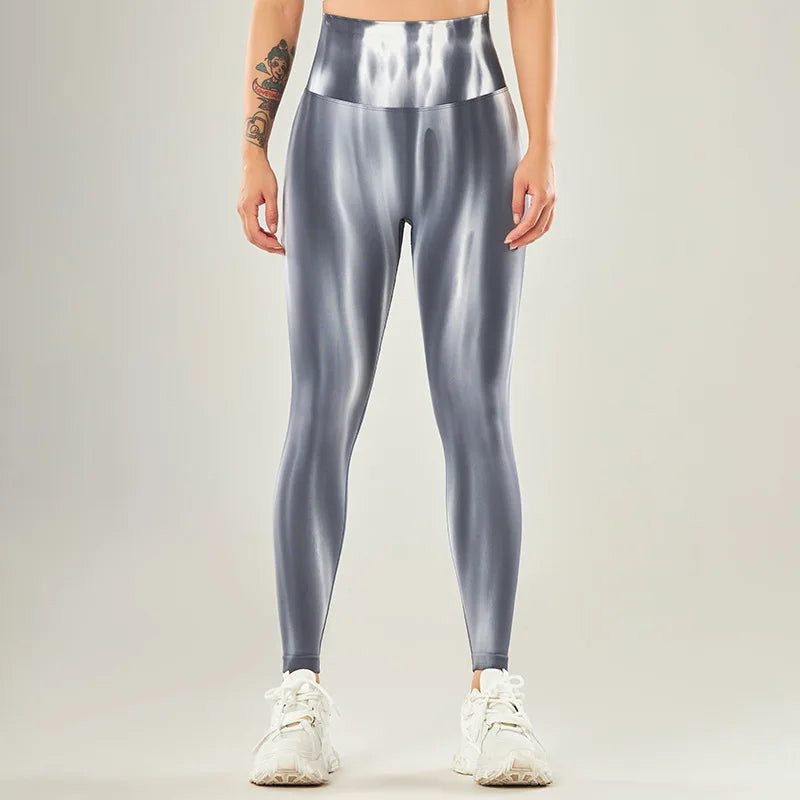 Tie-dye Seamless Leggings Gym Yoga Women's Pants Fitness Sport Tights Breathable Elastic High Waist Women Clothing