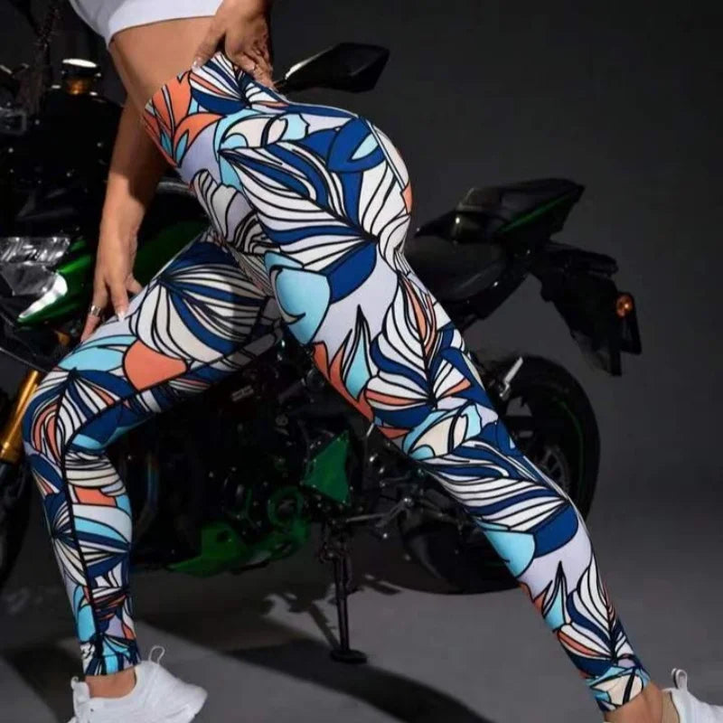 3D Print Tie Dye Sports Pants Women Seamless Leggings High Waist Fitness Push Up Leggings Gym Clothing Workout Tights