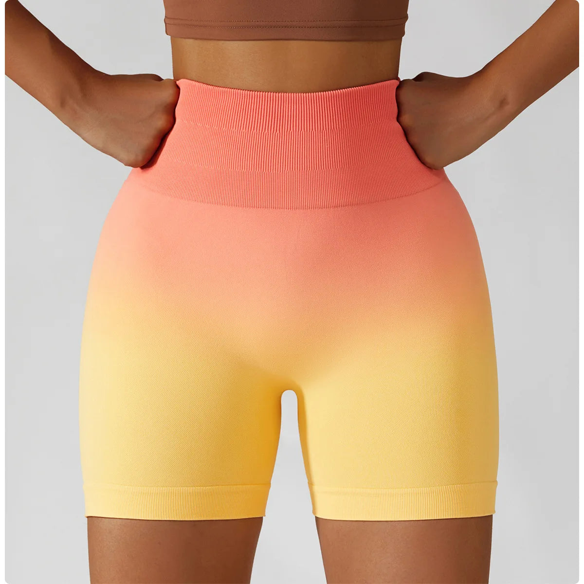 Summer Seamless High Waist Yoga Shorts Butt Lift Cycling Shorts Gym Shorts Women Pants Breathable Tie-dye Sports Leggings Women