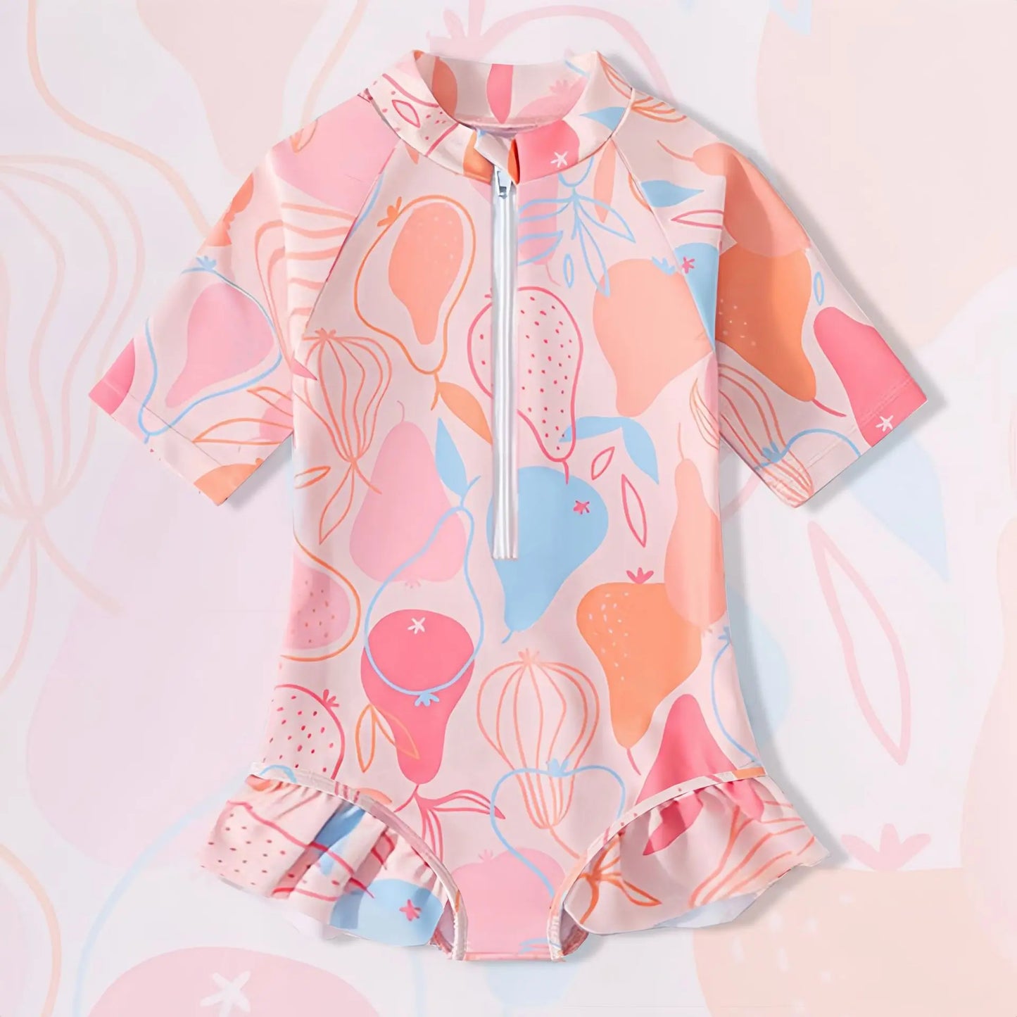 Children's Swimming Costumes Girls One-Piece Bikini Swimming Costume Kiddie Baby Swimming Costume Girls Quick-Dry Swimwear