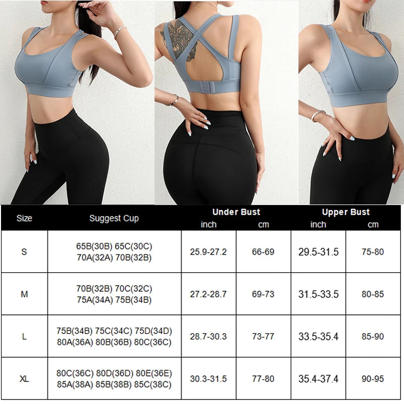 Aiithuug Bounce Control Bra Sports Bras Push Up Women Yoga Bras Push Up Sports Bras Fitness Crop Tops Gym Workout Active Wear
