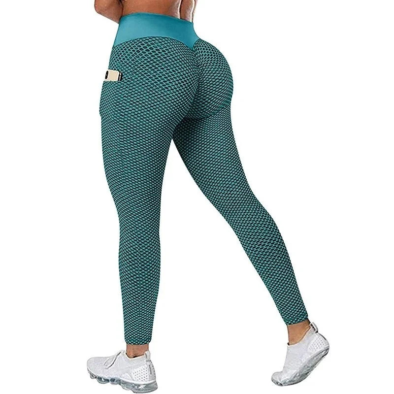 Aiithuug Butt Lifting Leggings for Women Tummy Control Workout Yoga Pants High Waisted Scrunch Booty Gym Tights Textured Running