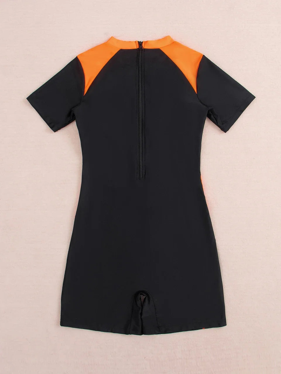 Women Slim Swimsuit One Piece Zipper Swimwear Female Beachwear Bathers Bathing Sport Swimming Swim Bodysuit Diving Suit 2XL