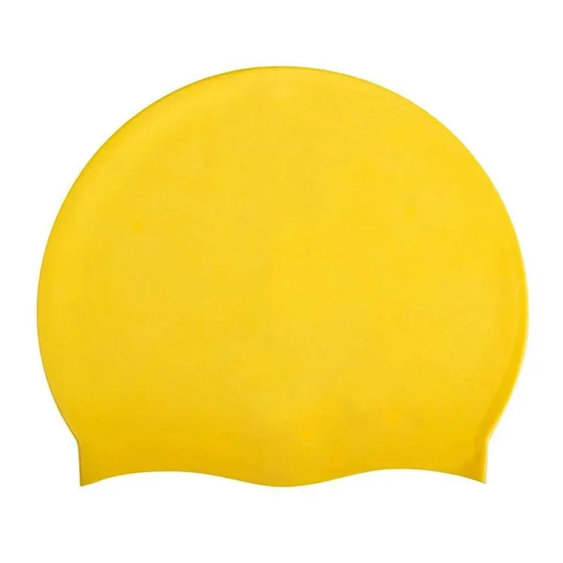 Waterproof Silicone Swim Caps Women Men High Elastic Flexible Protect Ears Hair Swimming Pool Hat for Adults Children Girls Boys