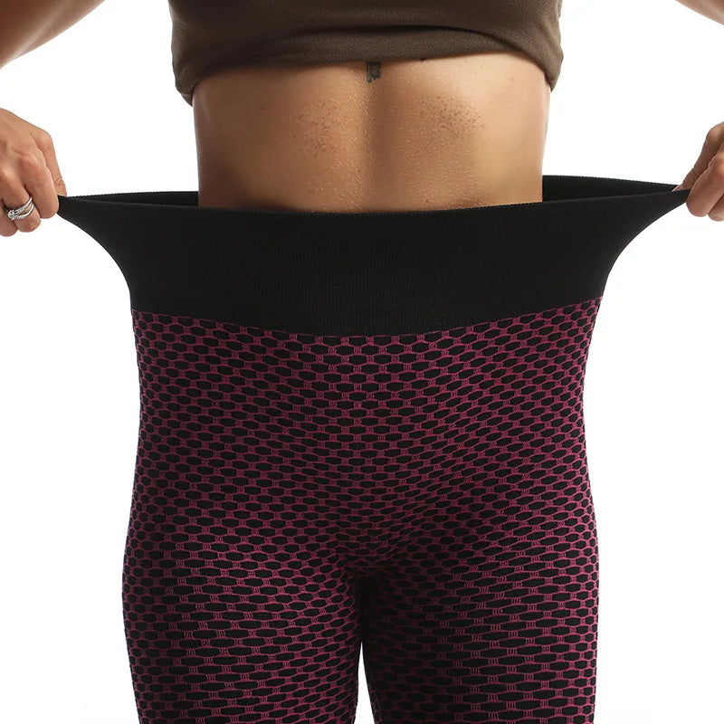 YSDNCHI Push Up Leggings Breathable Workout Capris Sport Leggins Seamless High Waist Mid-Calf Women Gym Fitness Yoga Clothing