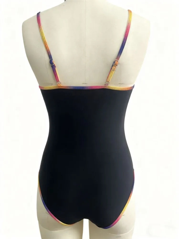 High Waist Swimsuit Women Summer Bathing Suit One Piece Sleeveless Swimwear Women Beach Swimming Suit For Female