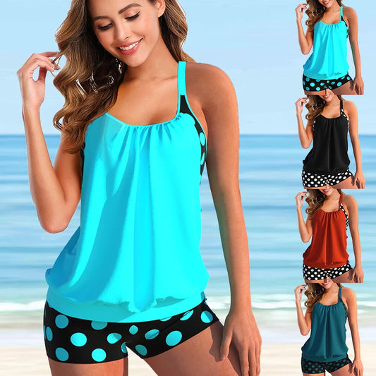 Women's Two-piece Beachwear, Comfortable and Attractive Swimsuit Bikini Set Summer Single Swimsuit Indoor Swimwear S-6XL