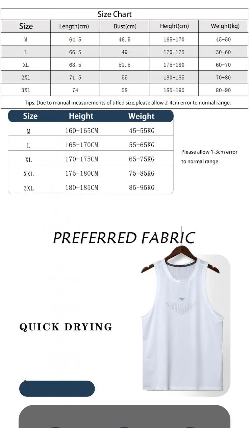 (M-3XL)Men Quick Dry Running Sport Vest Loose Fit Basketball Vest Plus Size Gym Singlets Fitness Tops Workout Sleeveless Shirt