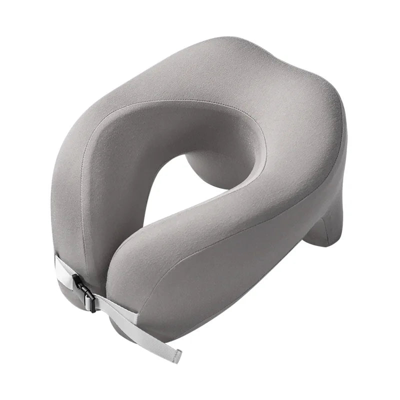 Travel Pillow U-Shape Pure Memory Foam Neck Pillow For Airplane Office Nap Cervical Pillows Flight Sleeping Head Neck Support