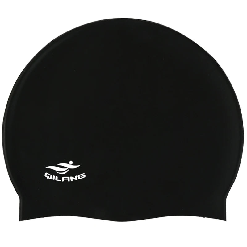 Waterproof Silicone Swim Caps Women Men High Elastic Flexible Protect Ears Hair Swimming Pool Hat for Adults Children Girls Boys
