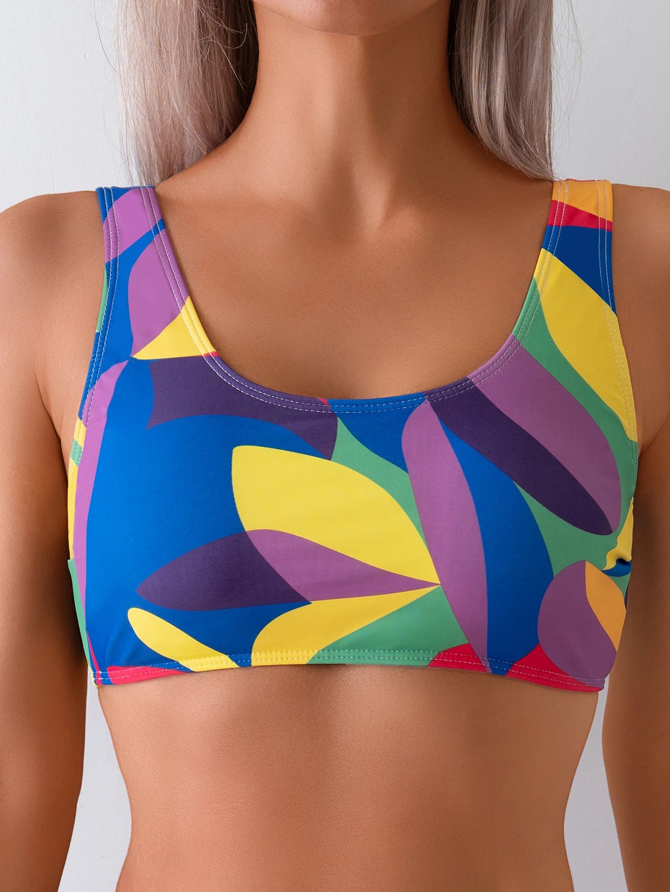 High Waist Bikinis Printed Swimsuit Women Padded Swimwear Female Bathers Bathing Swimming Swim Suit Beachwear
