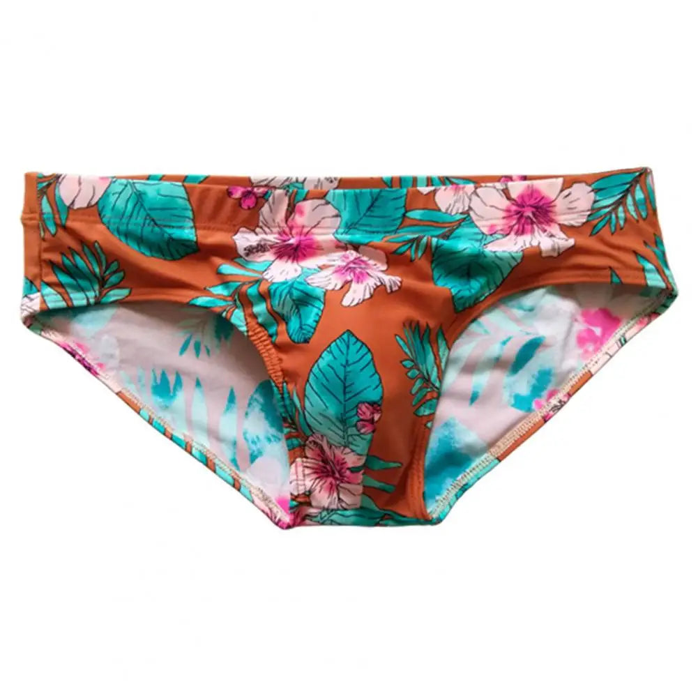 Floral Print Swimwear Men Beach Shorts Board Surfing Shorts Swimming Trunks Push Up Pad Men Swimsuits Sunga Bathing Suits
