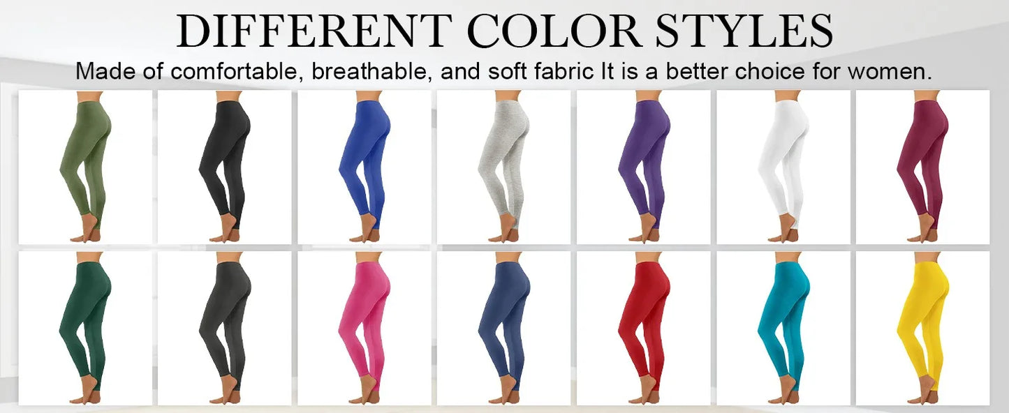 Women Elastic Waist Casual Leggings Large Shinny Legging High Stretch Leggings Gym Pants Workout Workout Leggings Yoga Pants