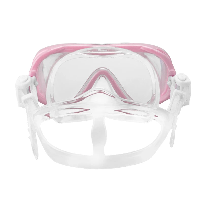Professional Big Frame Kids Swimming Goggles with Nose Cover Anti Fog Wide View Swimming Gear for Boys Girls Children Glasses
