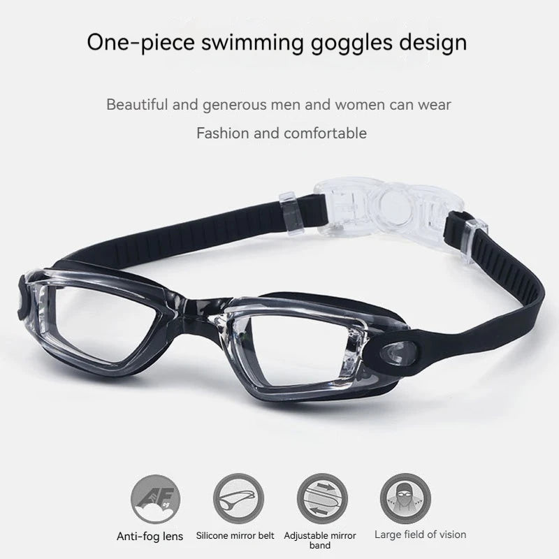 Special Goggles For Water Swimming Children'S Large Frame Waterproof And Anti-Fog High-Definition Silicone Swimming Goggles