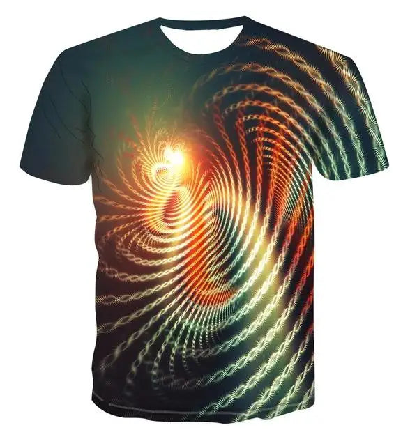 Men's 3d T-shirt Casual Short-sleeved O-neck Fashion Funny Printing T-shirt Men and Women T-shirt High-quality