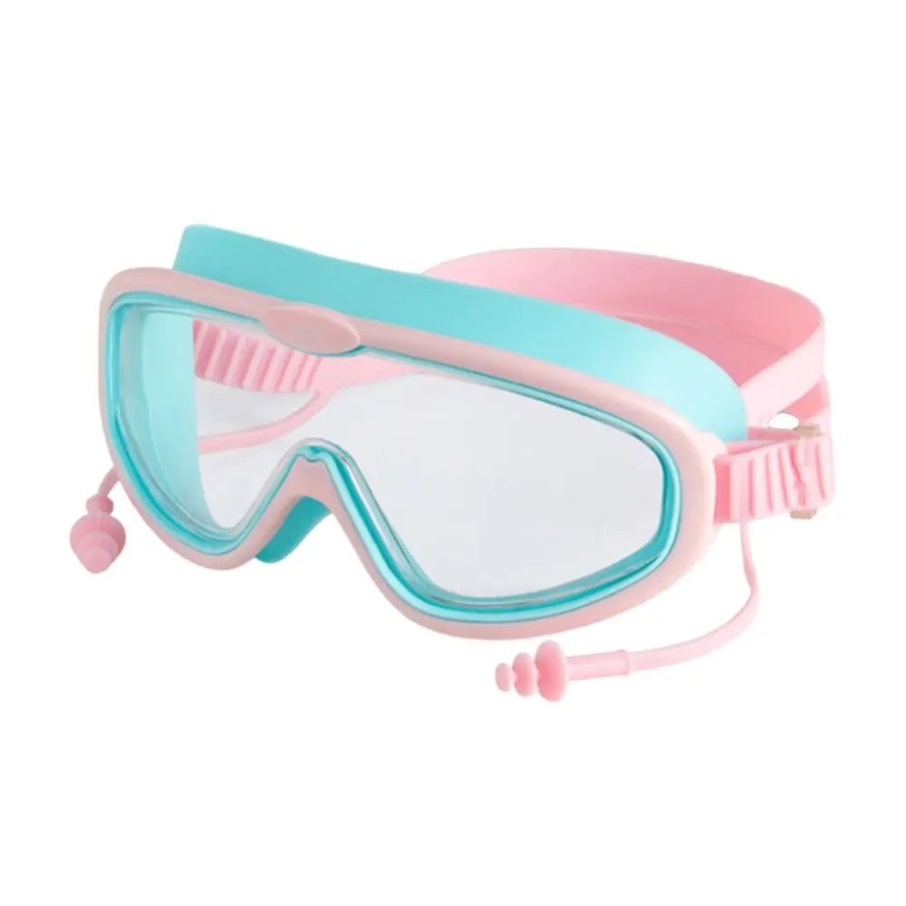 Anti-fog Kids Swimming Goggles Wide View Big Frame Eyeglasses High Definition Unisex Swim Eyewear