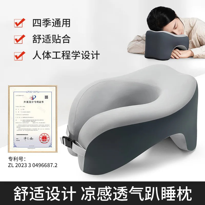 Travel Pillow U-Shape Pure Memory Foam Neck Pillow For Airplane Office Nap Cervical Pillows Flight Sleeping Head Neck Support