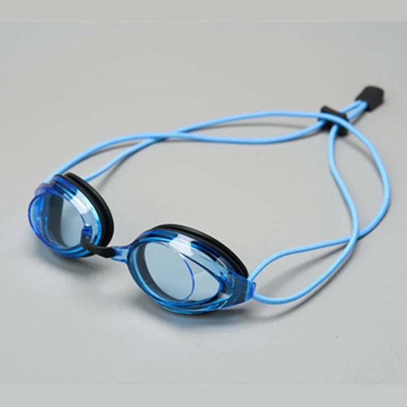 Professional Adult Swim Goggles Waterproof Fog-proof Racing Goggles Men Women Cool Silver Plated Swimming Equip