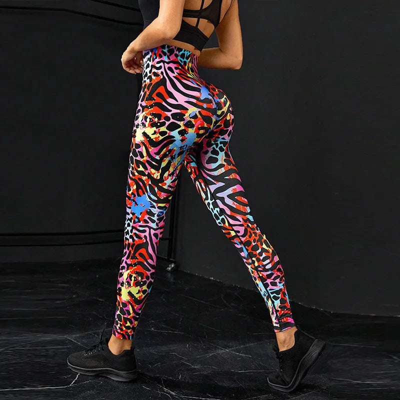 Tie Dye Seamless Leggings Women for Gym Yoga Pants Push Up Workout Sports Leggings High Waist Tights Ladies Fitness Clothing