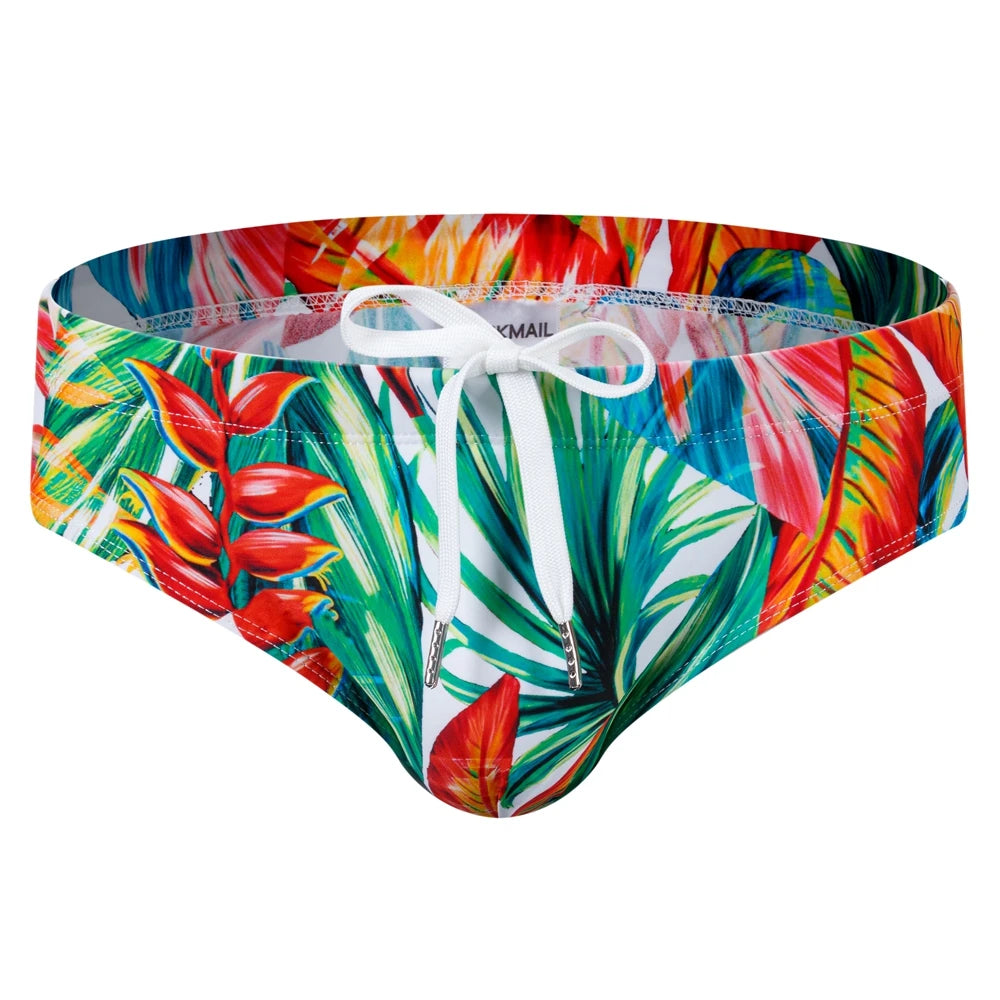 Colourful Design Bright Colour Options Briefs Swimwear Beach Short Swimsuit