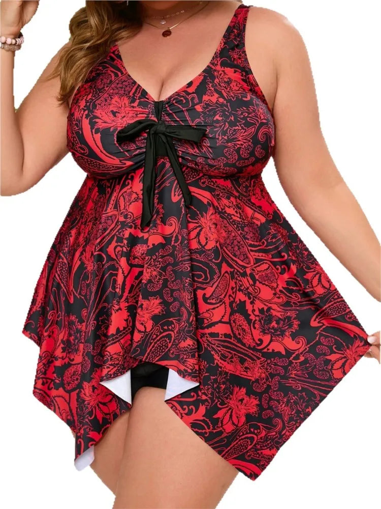 L-5XL Plus Size High Waist Bikini Women's Push Up Large Size 3XL 4XL Swimsuit Summer Tummy Control Swimwear Bikini Sets