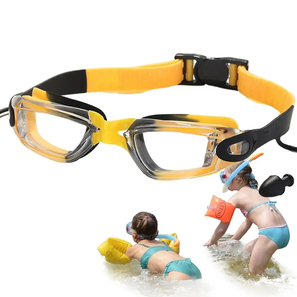 Kids Goggles For Swimming 8-12 Toddler Swim Goggles With Earplugs Swimming Glasses Waterproof Swim Glasses Kids Swimming Glasses