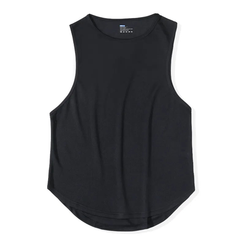 Men's Quick-Drying Sport T-shirt for Fitness and Marathon Workout Sleeveless Basketball Vest Loose Running Tank Top
