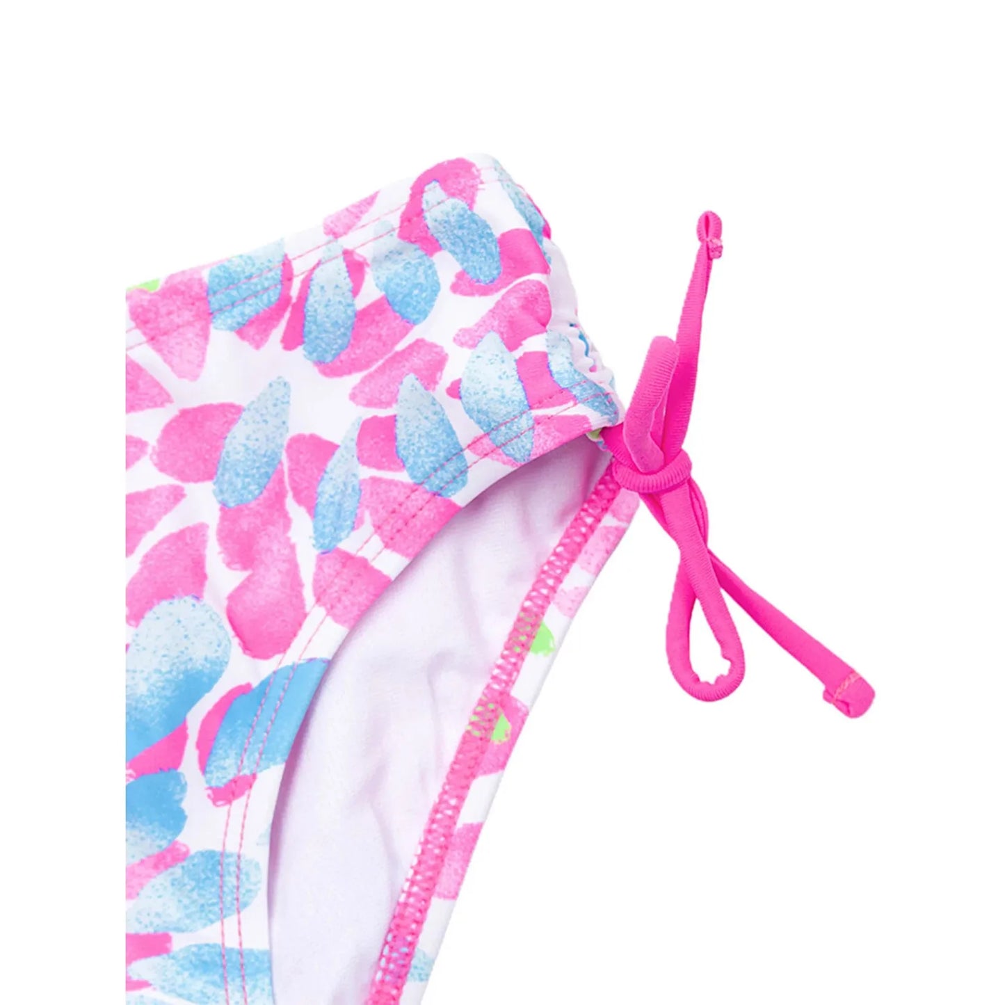 Girl Swimwear Split Water Drop Print Drawstring Bikini Bottoms Suit 3-14 Years Old Swimsuit Kids Girl
