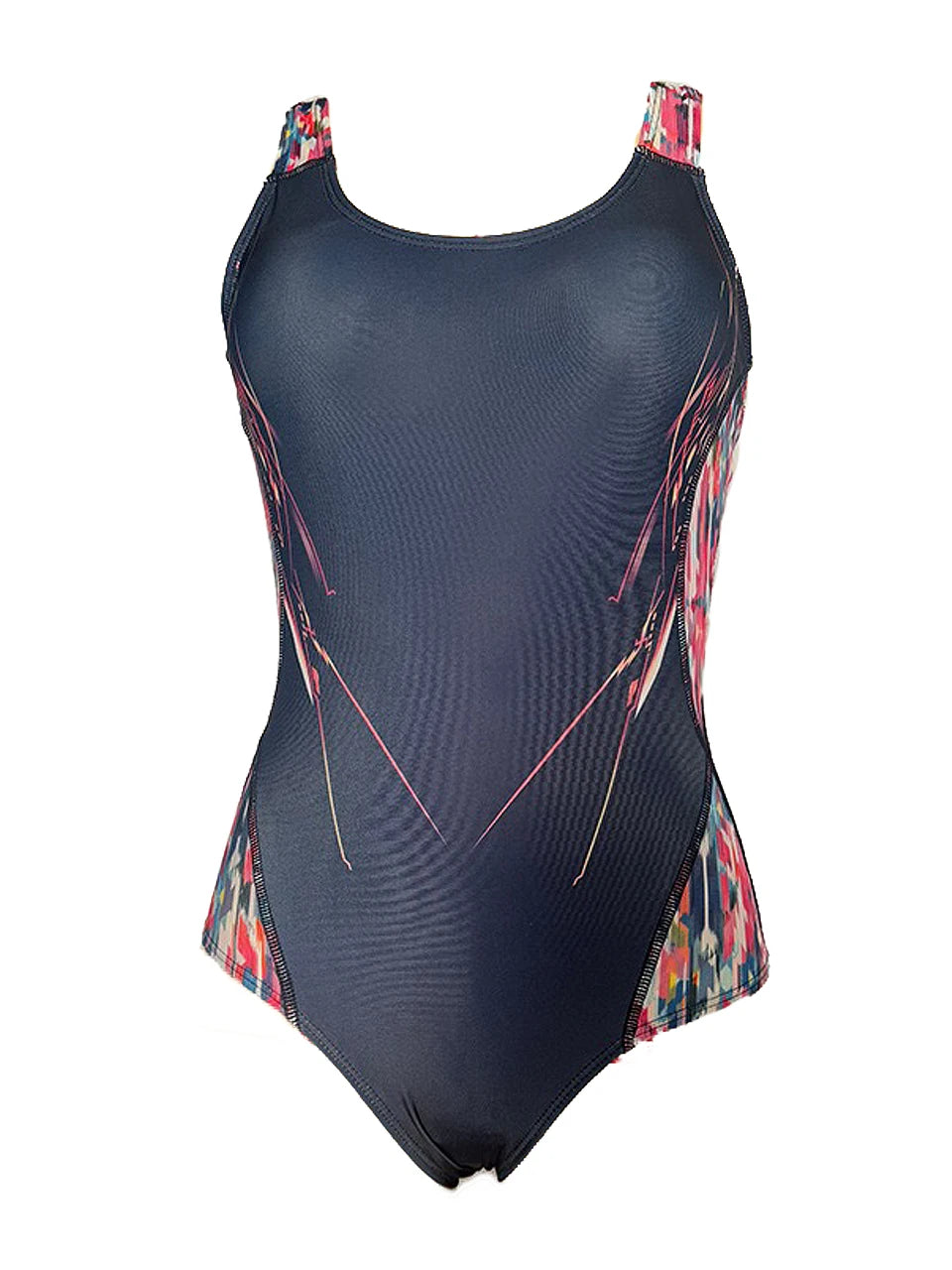 Slim Printed One Piece Swimsuit Women Back Hollow Sporty Swimwear Female Bathers Bathing Swimming Suit Padded Beachwear