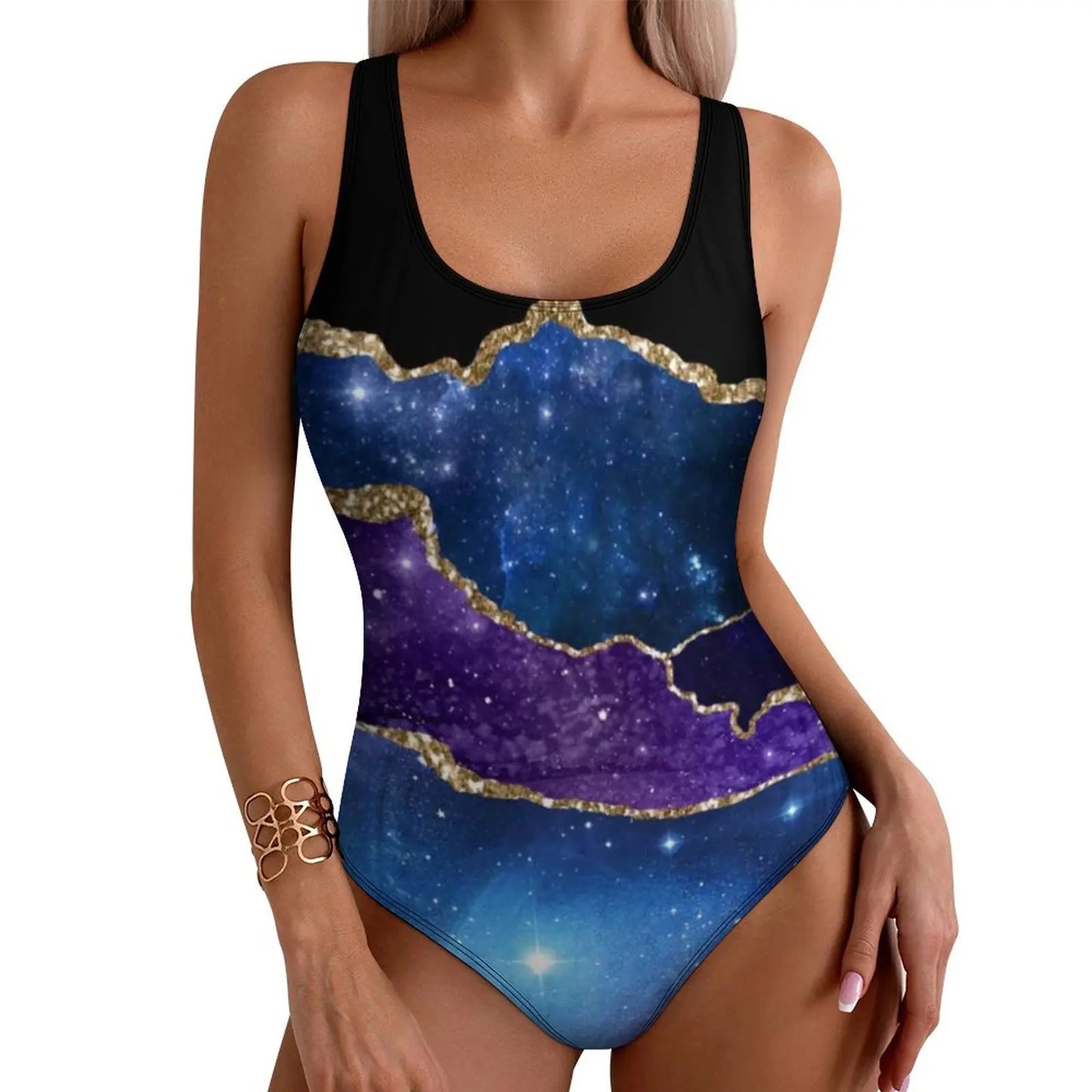 Liquid Marble Abstract Swimsuit Stripe Art Push Up Swimwear One Piece Holiday Pool Bathing Suits Bodysuit Design Beach Wear