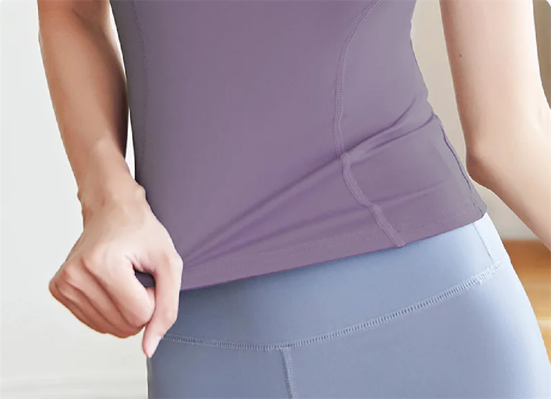 Aiithuug Short Sleeve Yoga Shirts Running Shirt Gym Workout Quick Dry Soft Tops Compress Sports T Shirt Simple Elastic Crop Top