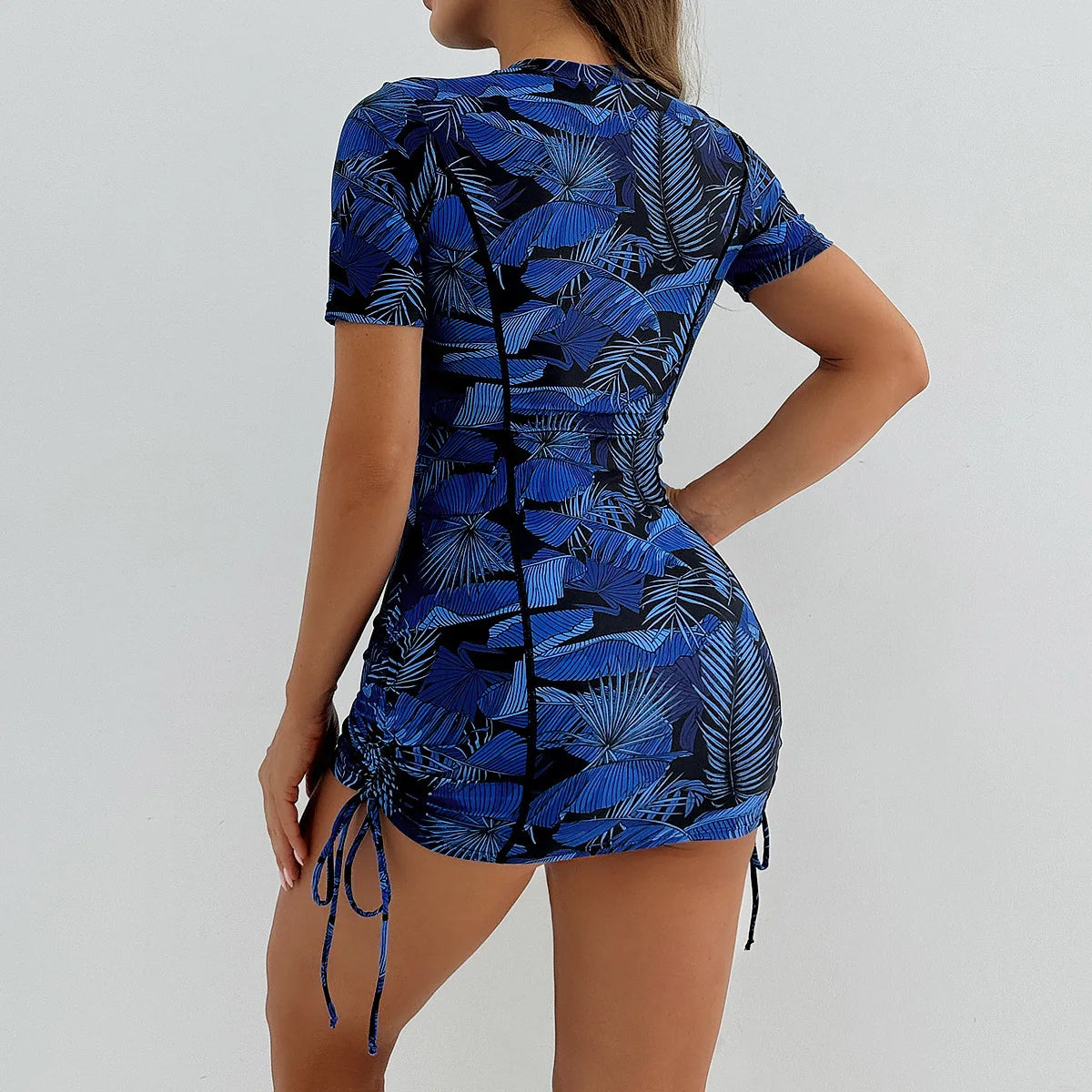 Woman Swimsuits Monokini Swimwear Women Bikini Set Two Piece Swimsuit Beach Wear Zipper Surfing Suit Tankini Bath Suits