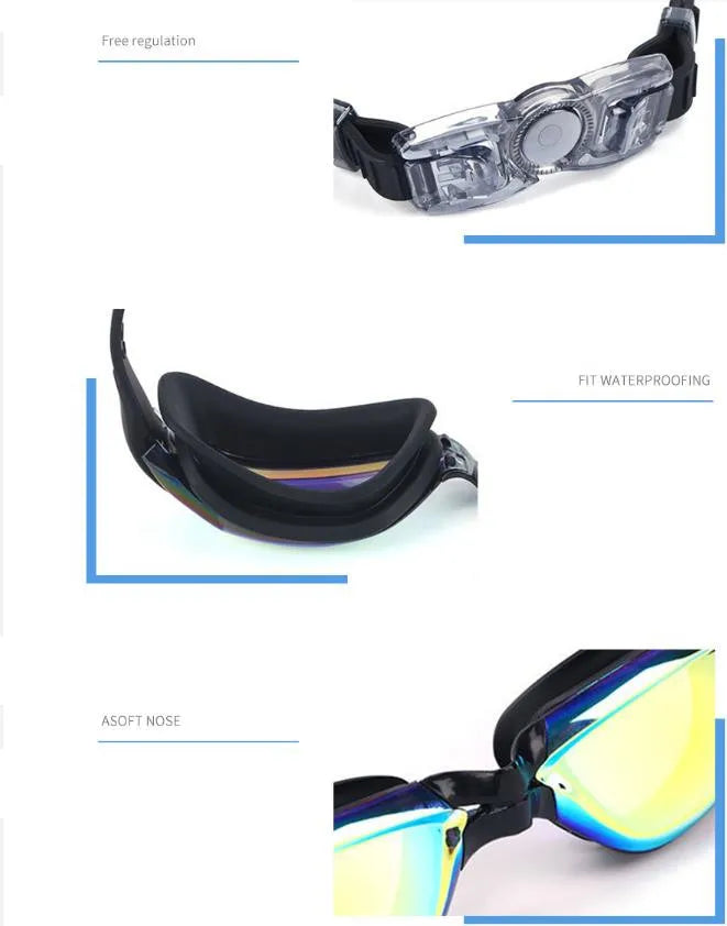 ARENA Professional Waterproof Swimming Goggles Anti-fog UV400 Leak Prevention Glasses Children Students Swim Protection Eyewear