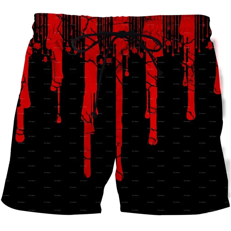 Summer 3D Print Beach Shorts Men Women Abstract Art Cool Short Pants Casual Comforts Skateboard Sport Swim Trunks
