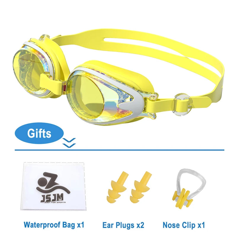 Children Swimming Goggles Anti-Fog Anti-UV Swimming Goggles Silicone Adjustable Professional Swimming Goggles Unisex