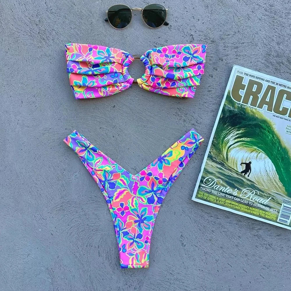 Micro Bikini Push Up Women Swimsuits Female Swimwear Brazilian Bikini Set Thong Biquini Swimming Suits Beachwear