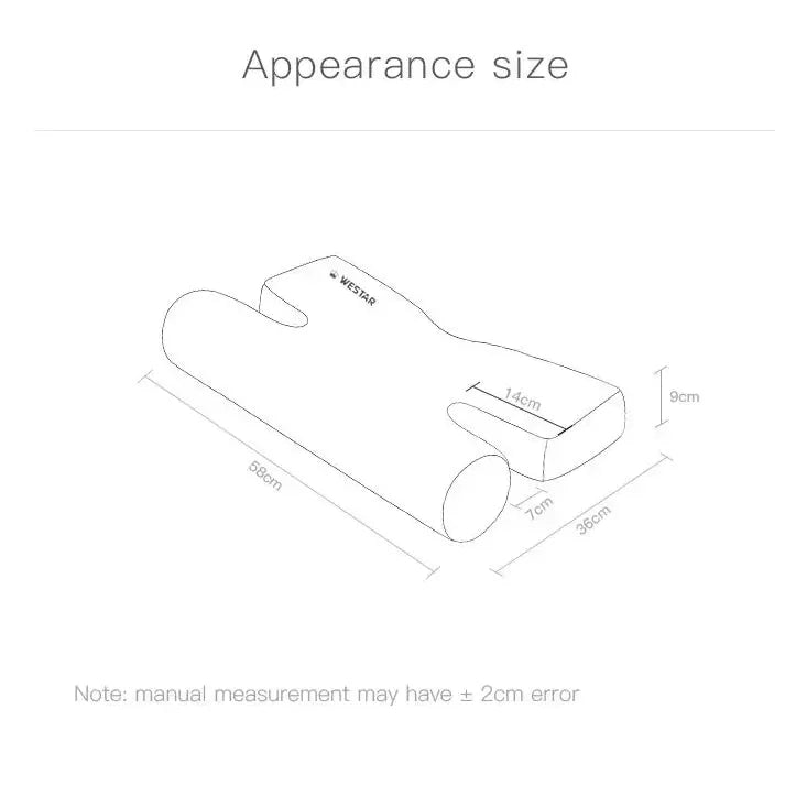 H-shape Beauty Pillow Side Sleep Does Not Press Face Cervical Pillow Anti Wrinkle Face Pillows Helps Sleep Memory Foam