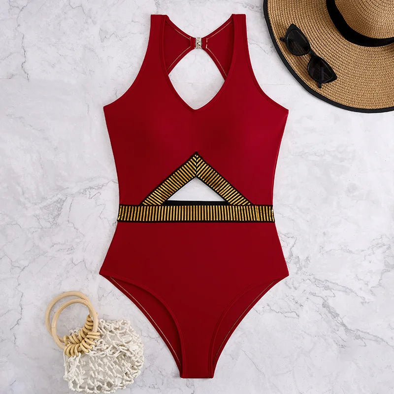 One-Piece Swimsuits Closed Women's Swimwear Push Up For Swimming Wear Body Bathing Suits Beachwear Pool Bather