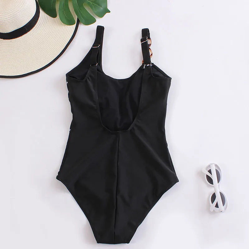 Long Sleeve Swimwear One Piece Cover Up Swimsuits Print Floral Bodysuit Hollow Out Bikinis Beach Bathing Bikini Set Beachwear