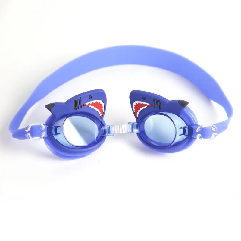 Professional Swimming Goggles Girl Cartoon Swim Glasses with Ear Plug Waterproof Anti Fog Swim Eyewear For Children Kids Gifts