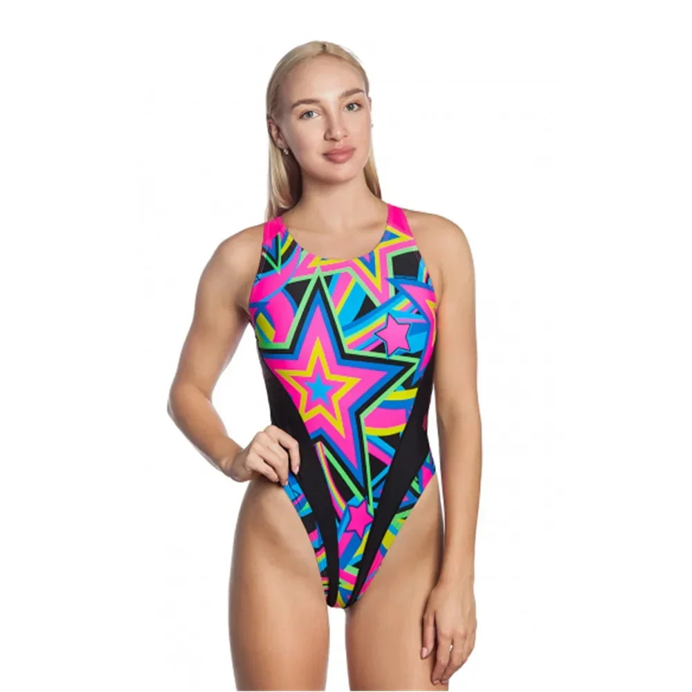 Digital Printing Professional Training Competition Swimsuit Female Racing Quick-drying Anti-chlorine Women Swimwear