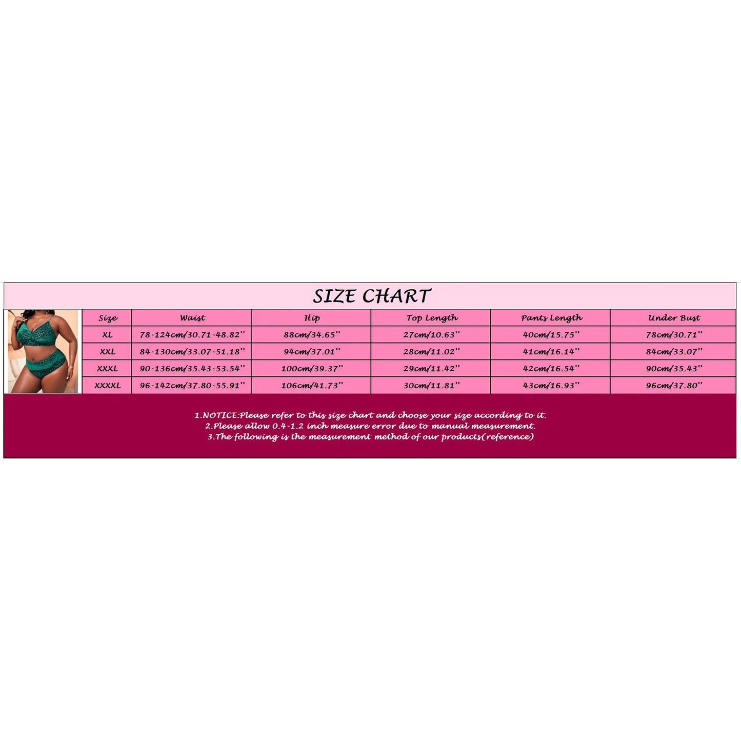 Women's Plus Size Bikini Set Leopard Printed Back Lace Up Strap High Waist Swimsuit Summer