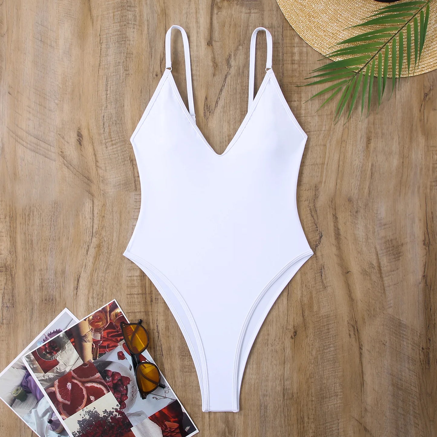 One Piece Swimsuit Women Summer Holiday Swimwear Thong Monokini Bathing Suit Mujer Micro Bikini Solid Neon Yellow