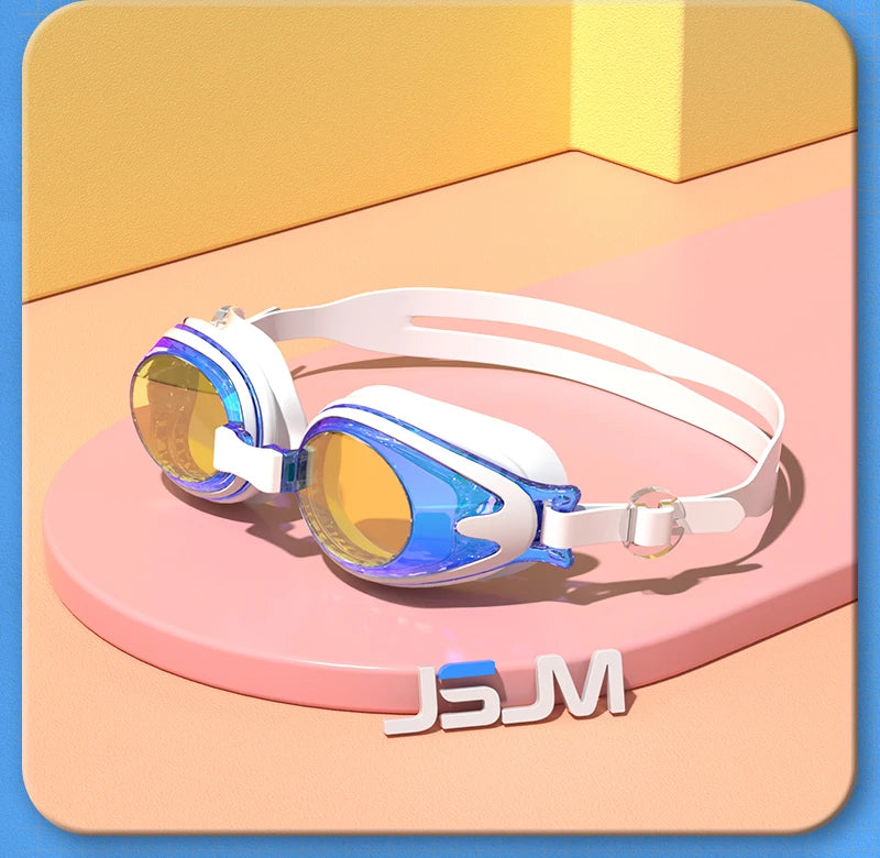 Children Swimming Goggles Anti-Fog Anti-UV Swimming Goggles Silicone Adjustable Professional Swimming Goggles Unisex