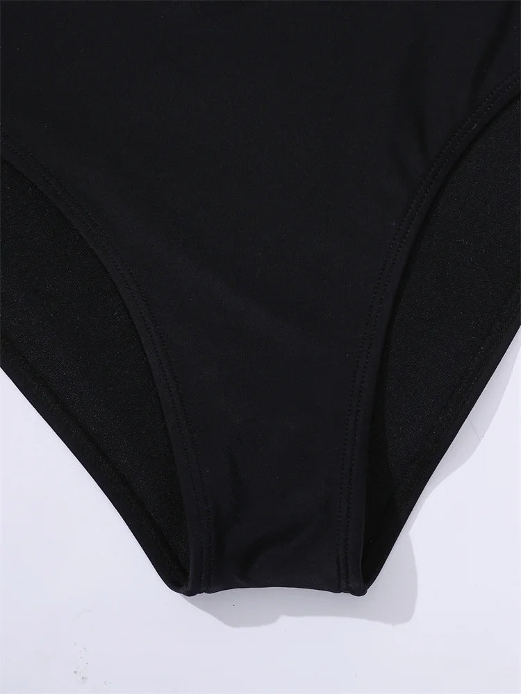 Solid Strapped Bikini Set Push UP Hollow Swimsuit Women Swimwear Biquinis High Waist Backless Bathing Suit
