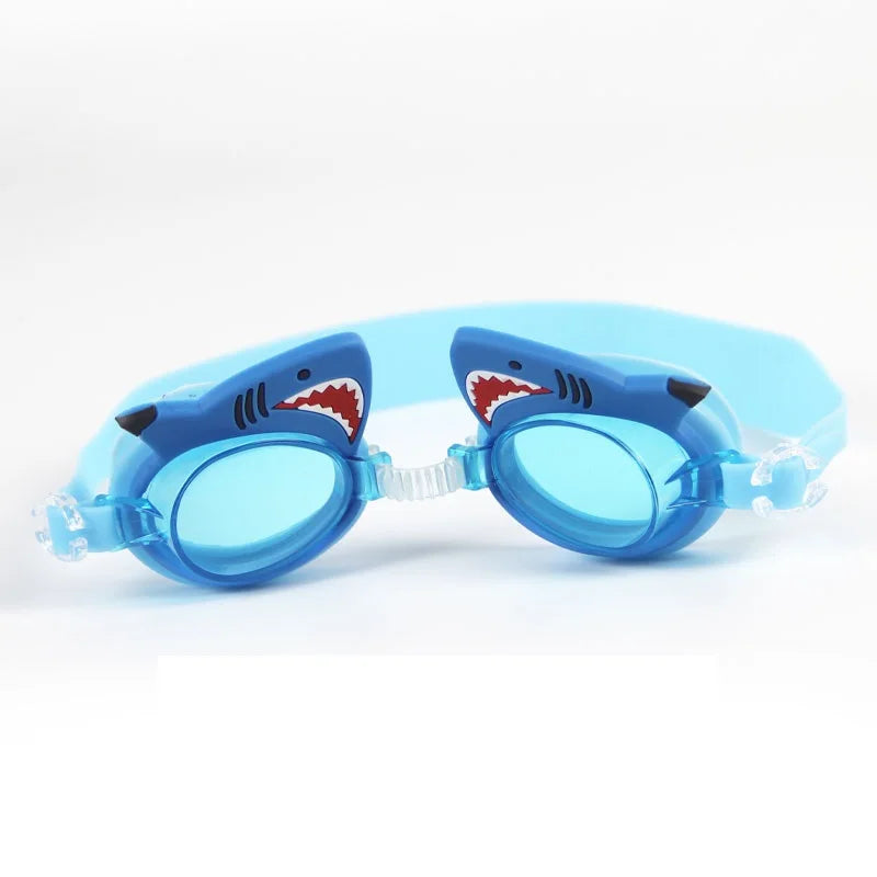 Professional Swimming Goggles Girl Cartoon Swim Glasses with Ear Plug Waterproof Anti Fog Swim Eyewear For Children Kids Gifts