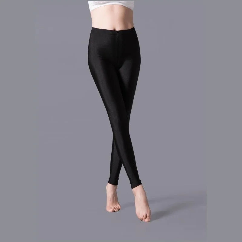 High Elastic Skinny Leggings Pencil Pants Slim-3xl Trousers Shiny Yoga Pant For Female Skin Friendly Tight Legging